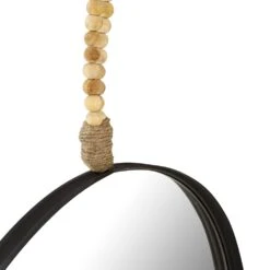 Tov Furniture Riley 25" Mirror In Natural And Black 11 Tov Furniture Riley 25" Mirror In Natural And Black -Home Decoration Series 62220512 3