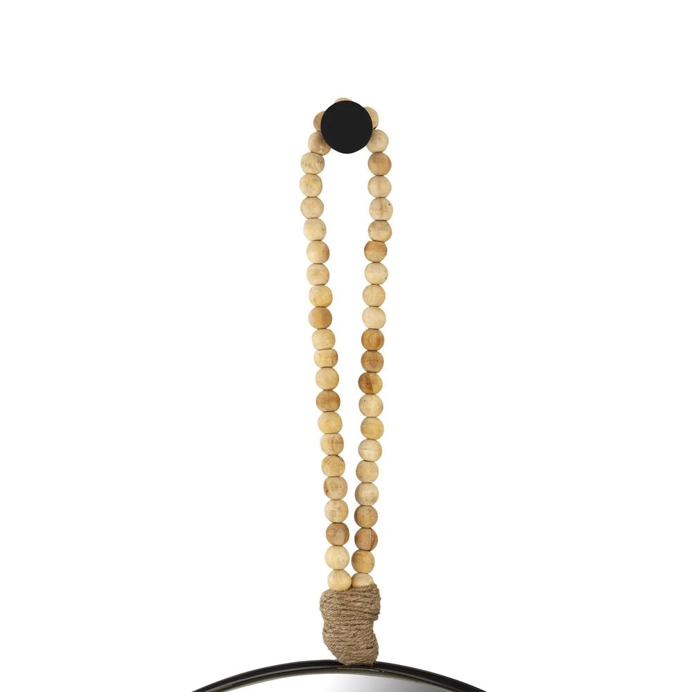 Tov Furniture Riley 25" Mirror In Natural And Black 6 Tov Furniture Riley 25" Mirror In Natural And Black - Image 4