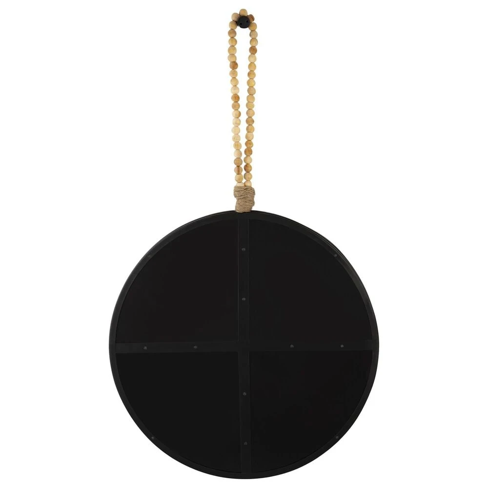 Tov Furniture Riley 25" Mirror In Natural And Black 8 Tov Furniture Riley 25" Mirror In Natural And Black - Image 6