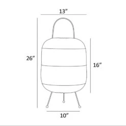 Lite Source Clement Outdoor Table Lamp In White -Home Decoration Series 62377452 4
