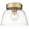 Golden Lighting Remy 10" Flush Mount In Brushed Champagne Bronze -Home Decoration Series 62408943 1