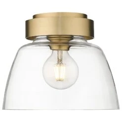 Golden Lighting Remy 10" Flush Mount In Brushed Champagne Bronze -Home Decoration Series 62408943 4