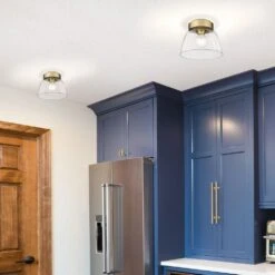 Golden Lighting Remy 10" Flush Mount In Brushed Champagne Bronze -Home Decoration Series 62408943 5