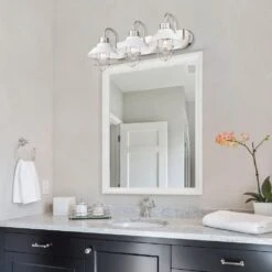 Golden Lighting Lana 3-Light Bath Vanity In Pewter -Home Decoration Series 62409099 6