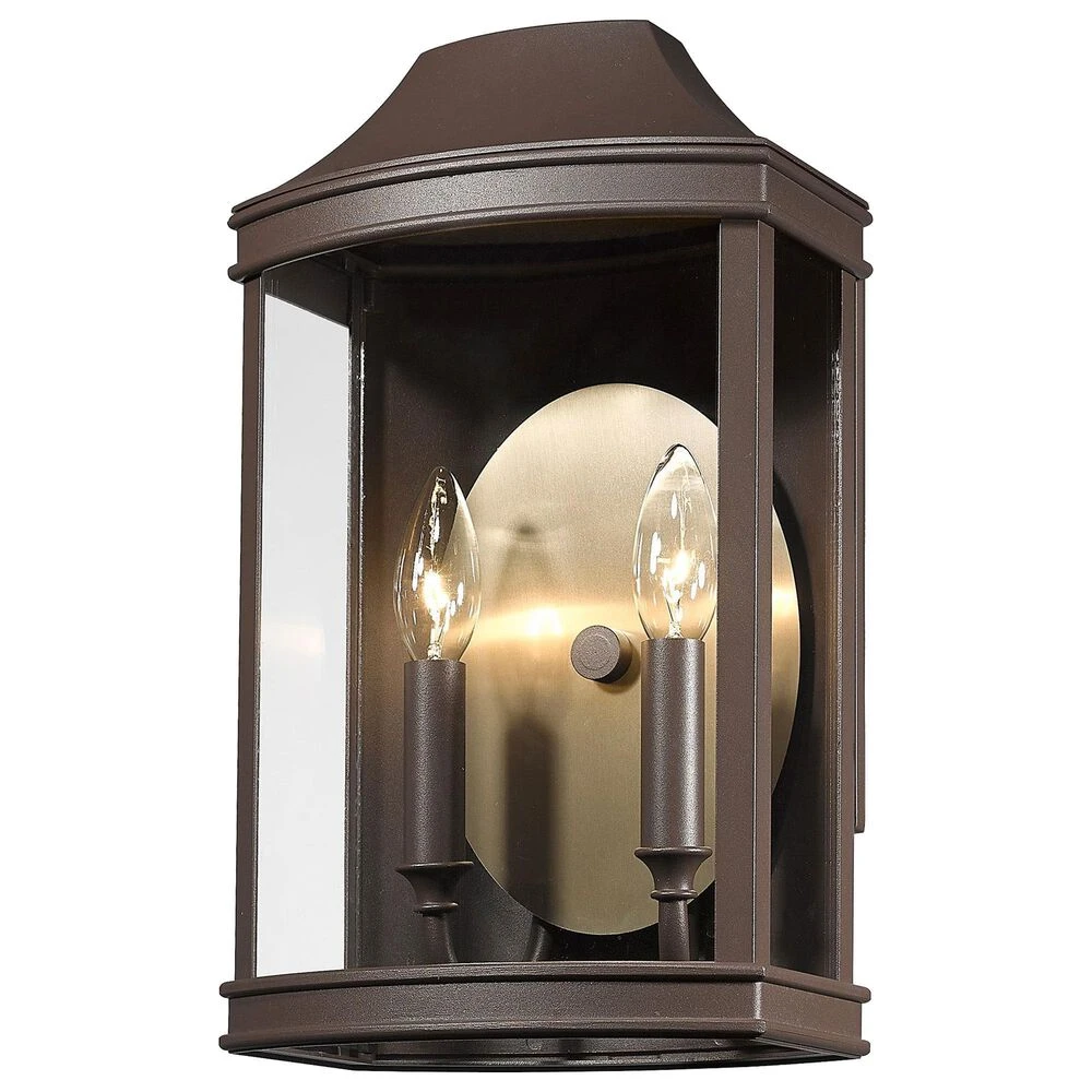 Golden Lighting Cohen Patio Medium Wall Sconce In Textured Bronze And Champagne Bronze 3 Golden Lighting Cohen Patio Medium Wall Sconce In Textured Bronze And Champagne Bronze