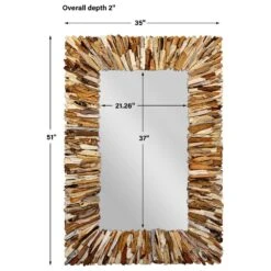 Uttermost Teak Branch Mirror In Natural Teak -Home Decoration Series 62409461 7