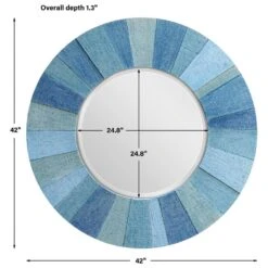 Uttermost Isle Mirror In Aqua And Blue -Home Decoration Series 62409487 6