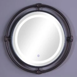 Furniture Of America Capps Wall Mirror In Black -Home Decoration Series 62420666 6