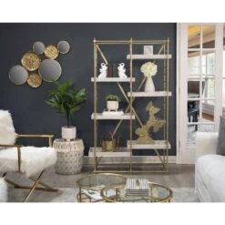 Sagebrook Home 39" Mirrored Wall Decor In Gold -Home Decoration Series 62424452 3