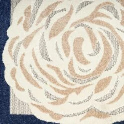 Nourison Aloha ALH32 2'3" X 8' Blue And Grey Indoor/Outdoor Runner -Home Decoration Series 6243010 5