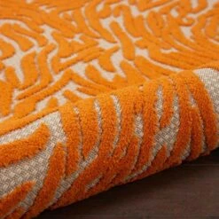 Nourison Aloha 2'8" X 4' Orange Indoor/Outdoor Area Rug -Home Decoration Series 6248423 4