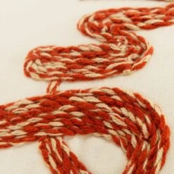 Rizzy Home 20" X 20" Down Filled Throw Pillow In Natural And Rust -Home Decoration Series 62564703 6