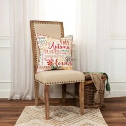 Rizzy Home 20" X 20" Down Filled Throw Pillow In Ivory And Multicolor -Home Decoration Series 62564976 5