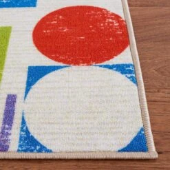 Safavieh Kids Playhouse 3'3" X 5'3" Ivory And Red Rug 12 Safavieh Kids Playhouse 3'3" X 5'3" Ivory And Red Rug -Home Decoration Series 6258513 4