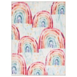 Safavieh Kids Playhouse 3'3" X 5'3" Blue And Ivory Rug