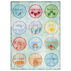 Safavieh Kids Playhouse 3'3" X 5'3" Green And Blue Rug