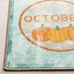 Safavieh Kids Playhouse 3'3" X 5'3" Green And Blue Rug -Home Decoration Series 6260550 5