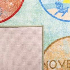 Safavieh Kids Playhouse 3'3" X 5'3" Green And Blue Rug -Home Decoration Series 6260550 7