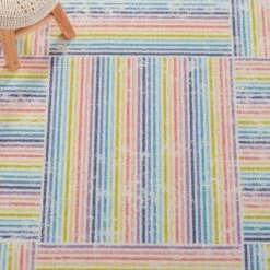 Safavieh Kids Playhouse Geometric 3'3" X 5'3" Ivory And Blue Rug 12 Safavieh Kids Playhouse Geometric 3'3" X 5'3" Ivory And Blue Rug -Home Decoration Series 6260642 4