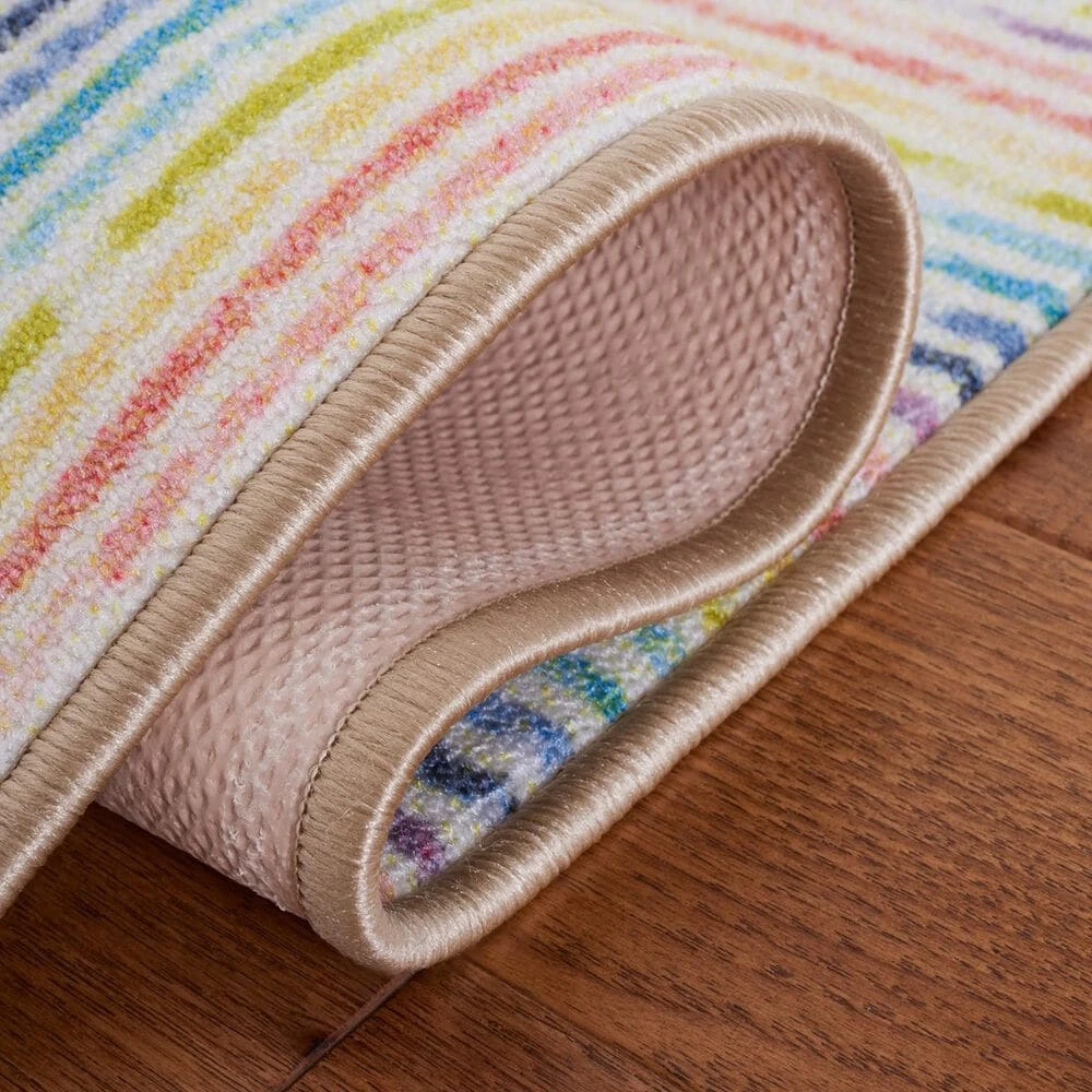 Safavieh Kids Playhouse Geometric 3'3" X 5'3" Ivory And Blue Rug 8 Safavieh Kids Playhouse Geometric 3'3" X 5'3" Ivory And Blue Rug - Image 6