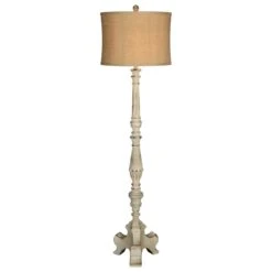 Southern Lighting Davis Floor Lamp In Distressed White