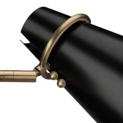 Golden Lighting Reeva 3-Light Bath Vanity With Matte Black Shade In Modern Brass -Home Decoration Series 62719778 3