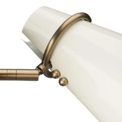 Golden Lighting Reeva 3-Light Bath Vanity With Glossy Ecru Shade In Modern Brass -Home Decoration Series 62719786 3