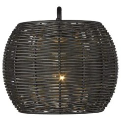 Golden Lighting Vail 1-Light Patio Wall Sconce In Natural Black -Home Decoration Series 62719935 3