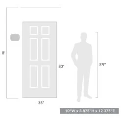 Golden Lighting Vail 1-Light Patio Wall Sconce In Natural Black -Home Decoration Series 62719935 7