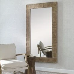 Uttermost Ranahan Mirror In Natural Wood And White Wash -Home Decoration Series 62796347 5