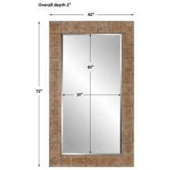 Uttermost Ranahan Mirror In Natural Wood And White Wash -Home Decoration Series 62796347 8