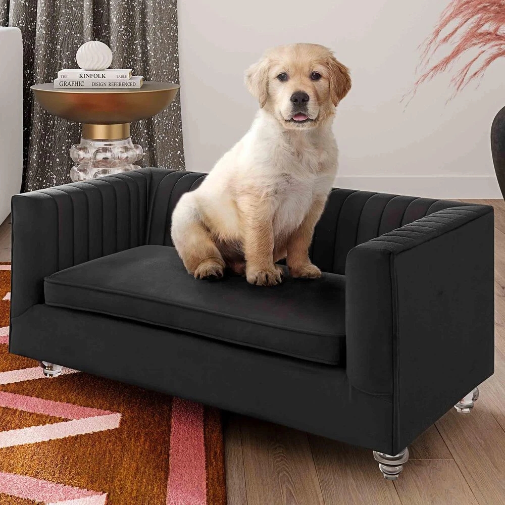 Tov Furniture Aviator Pet Bed In Black 4 Tov Furniture Aviator Pet Bed In Black - Image 2