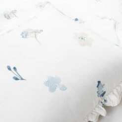 Triangle Home Fashions Livia Floral 5-Piece Full/Queen Comforter Set In Neutral And Blue 14 Triangle Home Fashions Livia Floral 5-Piece Full/Queen Comforter Set In Neutral And Blue -Home Decoration Series 62985551 4