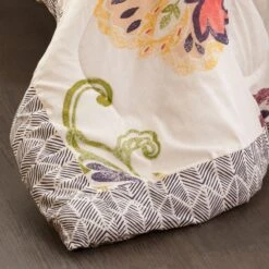 Triangle Home Fashions Aster 5-Piece Full/Queen Comforter Set In Coral And Navy -Home Decoration Series 62986187 4