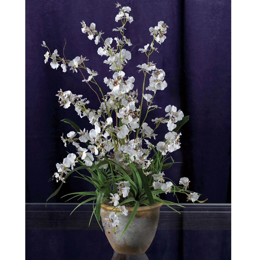 Nearly Natural, Inc. Nearly Natural Inc Dancing Lady Silk Orchid Arrangement In White 4 Nearly Natural, Inc. Nearly Natural Inc Dancing Lady Silk Orchid Arrangement In White - Image 2