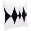 L.R. Home Stacy Garcia Home 20" X 20" Throw Pillow In Black And White