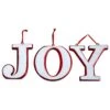 Nearly Natural, Inc. Nearly Natural Inc 8.5" JOY Holiday Ornament Set 2 Nearly Natural, Inc. Nearly Natural Inc 8.5" JOY Holiday Ornament Set -Home Decoration Series 63077135 1