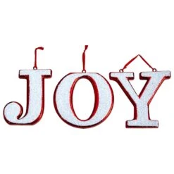 Nearly Natural, Inc. Nearly Natural Inc 8.5" JOY Holiday Ornament Set