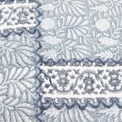 Rizzy Home 20" X 20" Down Filled Floral Throw Pillow In Blue And Neutral -Home Decoration Series 63082408 3