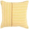 Rizzy Home 20" X 20" Striped Down Filled Throw Pillow In Yellow And Neutral -Home Decoration Series 63083752 1