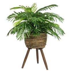 LCG Sales 32" Palm In Basket Stand