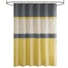 Hampton Park Donnell Shower Curtain In Yellow And Grey -Home Decoration Series 63219414 1