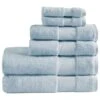 Hampton Park Turkish Cotton 6-Piece Bath Towel Set In Light Blue -Home Decoration Series 63219810 1