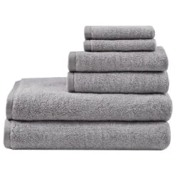 Hampton Park Marle 6-Piece Towel Set In Grey