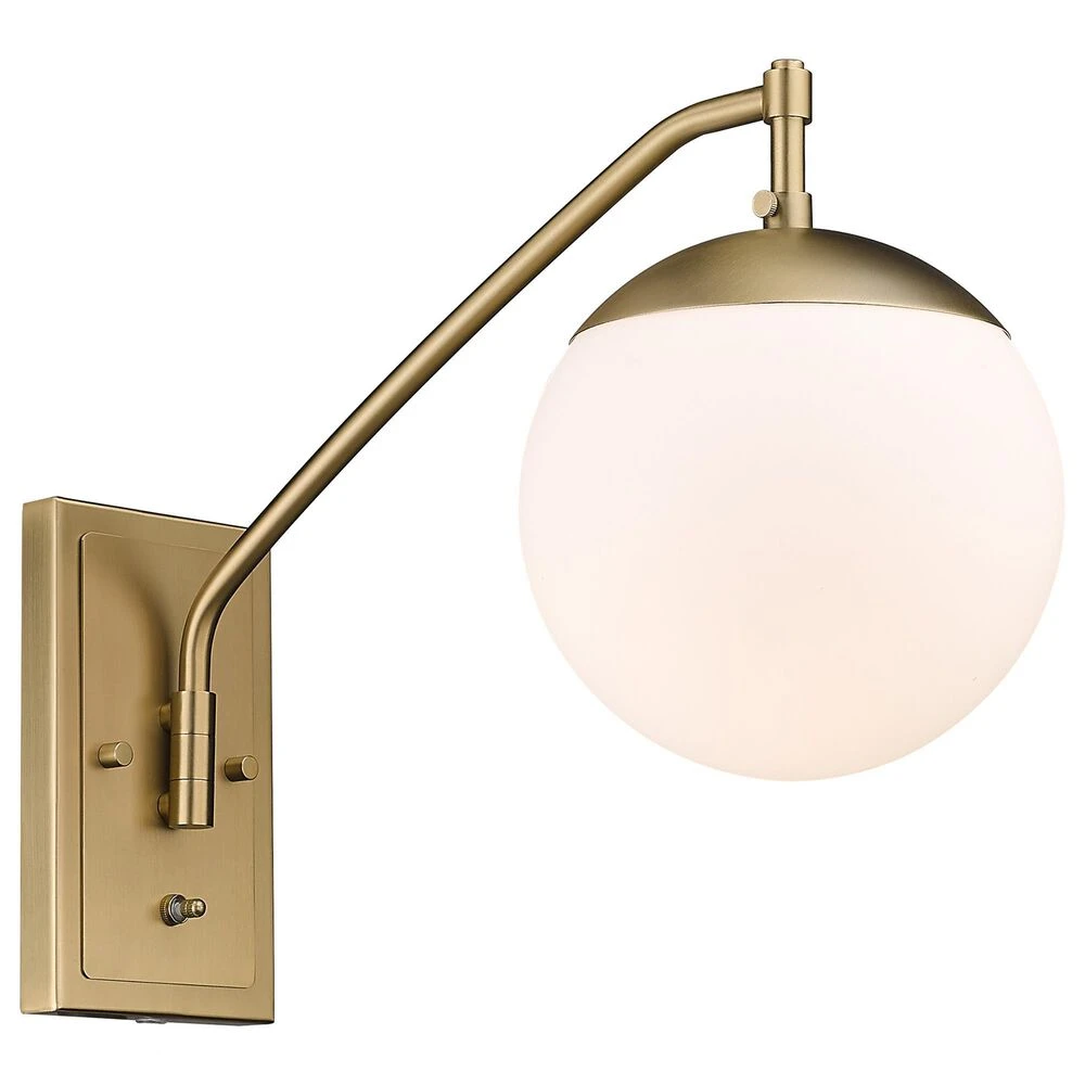 Golden Lighting Glenn 1-Light Articulating Wall Sconce In Brushed Champagne Bronze 3 Golden Lighting Glenn 1-Light Articulating Wall Sconce In Brushed Champagne Bronze