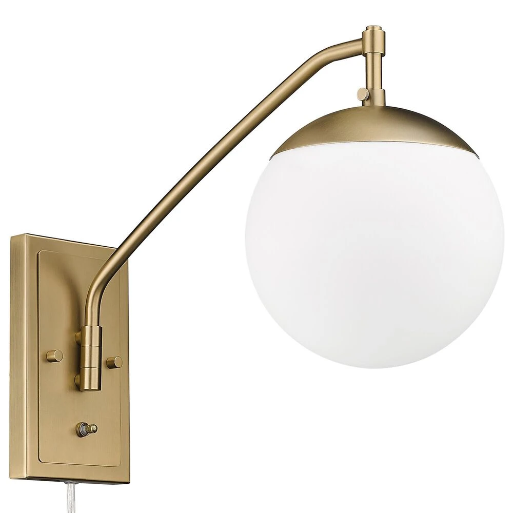 Golden Lighting Glenn 1-Light Articulating Wall Sconce In Brushed Champagne Bronze 4 Golden Lighting Glenn 1-Light Articulating Wall Sconce In Brushed Champagne Bronze - Image 2