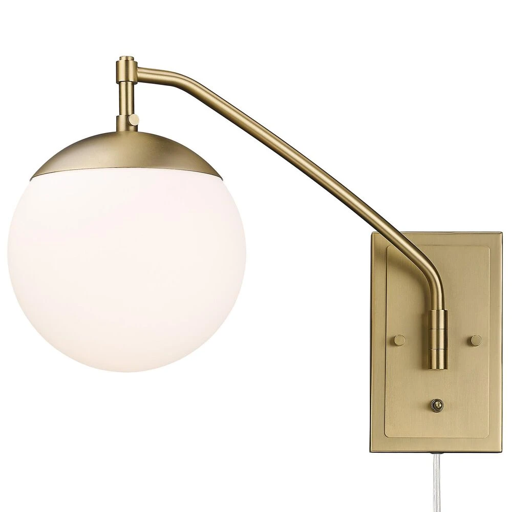 Golden Lighting Glenn 1-Light Articulating Wall Sconce In Brushed Champagne Bronze 6 Golden Lighting Glenn 1-Light Articulating Wall Sconce In Brushed Champagne Bronze - Image 4