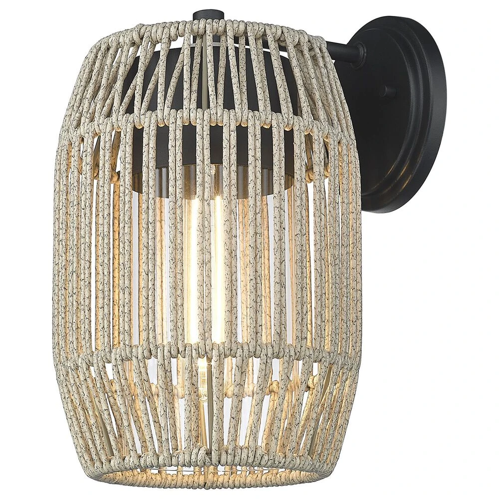 Golden Lighting Seabrooke Outdoor Wall Sconce In Natural Black 3 Golden Lighting Seabrooke Outdoor Wall Sconce In Natural Black