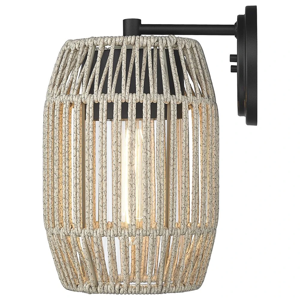 Golden Lighting Seabrooke Outdoor Wall Sconce In Natural Black 5 Golden Lighting Seabrooke Outdoor Wall Sconce In Natural Black - Image 3
