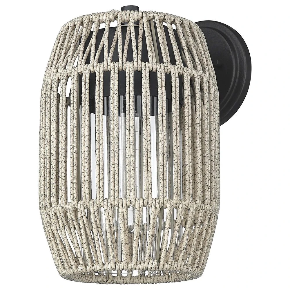 Golden Lighting Seabrooke Outdoor Wall Sconce In Natural Black 7 Golden Lighting Seabrooke Outdoor Wall Sconce In Natural Black - Image 5